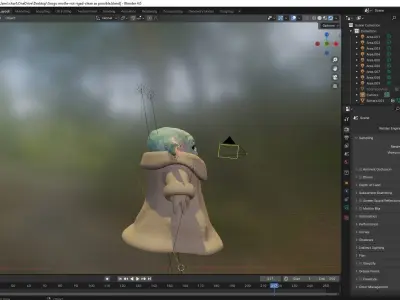 cool Grogu model  3D model