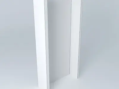 4 x 8 grey wood with light box Free 3D model
