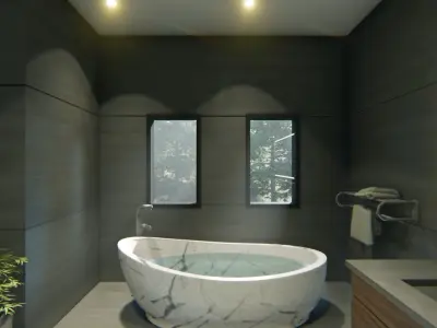 Modern Bathroom Interior Design 3D model