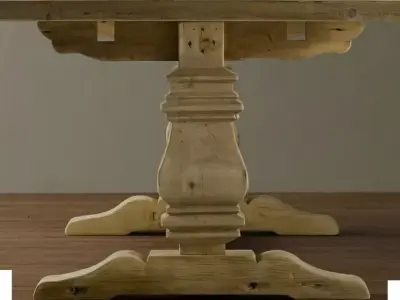 Wood Table Free 3D model purchase