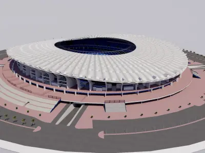 Jaber Al-Ahmad International Stadium - Kuwait 3D model
