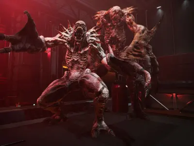 Hell Monster Low-poly 3D model