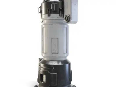 Space Station Cylindrical Pod 3D model