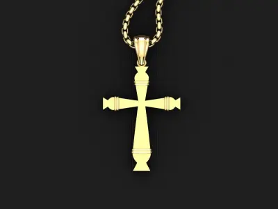 Cross Light Gold 3CP013 3DM STL 3D model