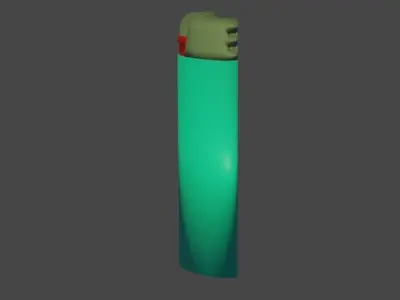 Blue Lighter  Free 3D model