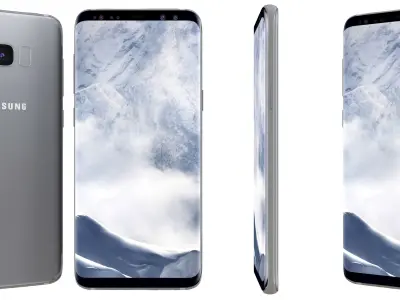 Samsung Galaxy S8 Arctic Silver 3D model