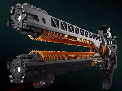 MEGA ELECTRIC  GUN Sci-Fi 3D model