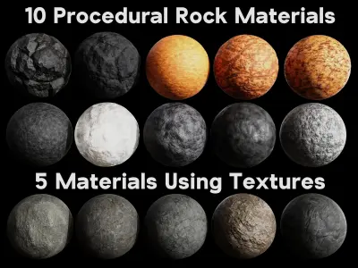 Rock Generator - Geometry Nodes 3D model