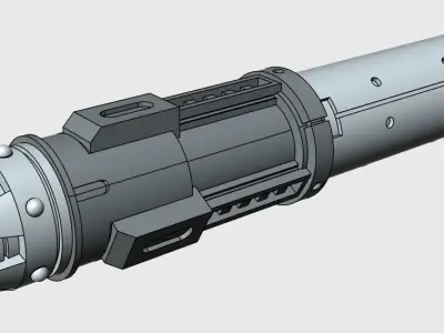 Customizable Fuel Tanks and Booster for sci-fi Mecha 3D print model