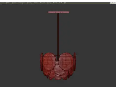 Kalmar glass pendant Low-poly 3D model