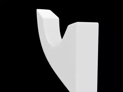 Minimalist Wall Hook 3D Print Model 3D print model