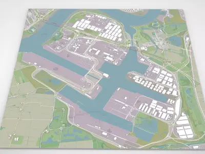 MSC PSA European Terminal  Sint Antoniusweg Beveren Belgium 3D model