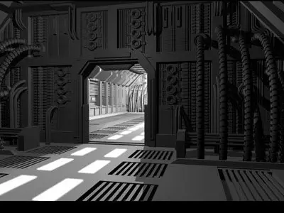 Science-fiction door 3D model