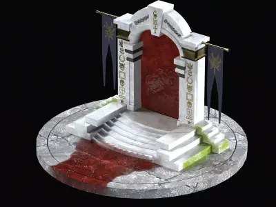 BloodPortal Low-poly 3D model