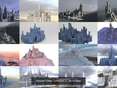 Ancient Cities Collection 2 3D Model Pack