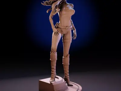 Niko The Adventures of the Galaxy Rangers Statue 1to10 Scale 3D print model