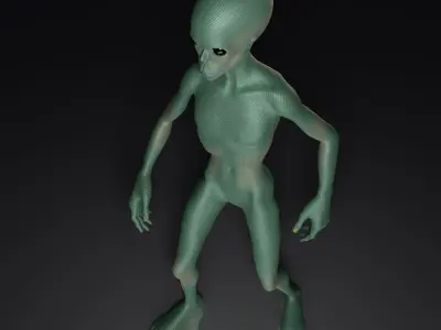 Realistic Alien 3D model