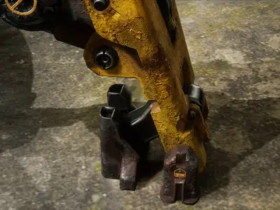 Mecha-Drone robot Low-poly 3D model