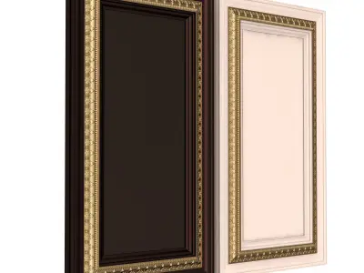 Carved Door Classic 01701 Low-poly 3D model