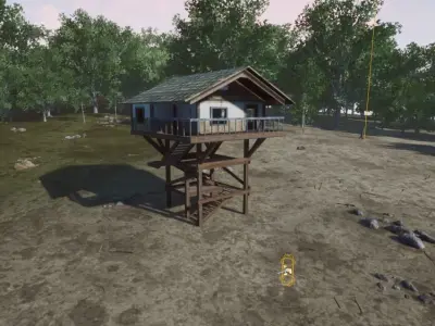 Forest Watch Tower Free low-poly 3D model