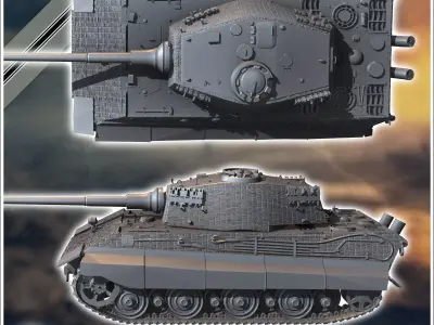 E-75 Entwicklung - Germany Eastern Western Berlin What If Altern 3D print model