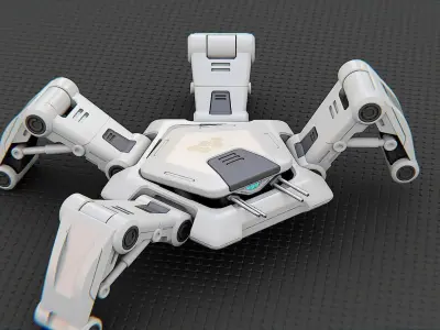 SPIDER BOT-XB-500 RIGGED 3D model