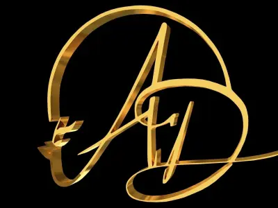 AD Logo 3D Design 3D model 3D model