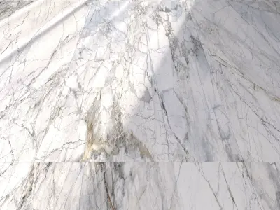 Marble Floor Museum Supreme White 60x120 Set 3 Texture
