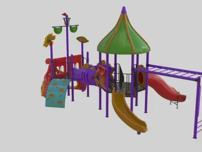 Ship Themed Playground Model - 02 3D model