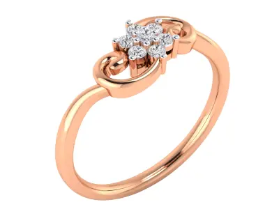  Women Ring Render 3dm STL MTL SLC JCD OBJ FBX Details 3D print model 10