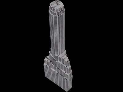 20 Exchange Place - NYC Low-poly 3D model
