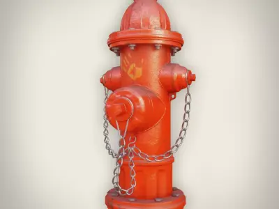 Hydrant Low-poly 3D model purchase