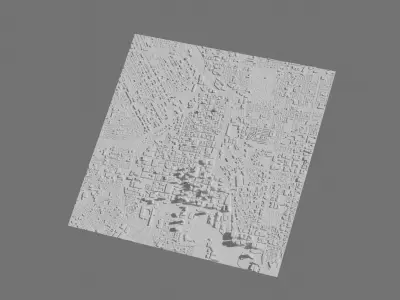 Baltimore 3D Printing stl file city model of Baltimore 3D print model