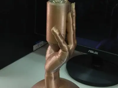 sculpture lamp holder 3D print model