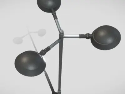 Street Light 15 version 8 5m with pole 2 Low-poly 3D model