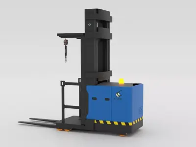 Order Picker Warehouse Forklift Low-poly 3D model