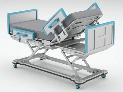 Medical Rehabilitation Training Bed 3D model