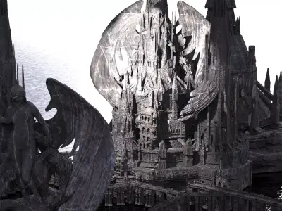 Mistress of evil castle Evil Tower 3D model