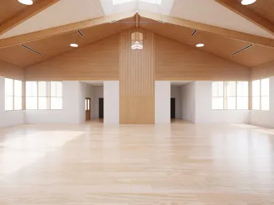 Art Museum Gallery Interior 43 Low-poly 3D model