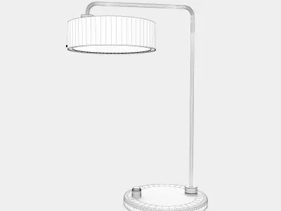 Classic table lamp round Free 3D model