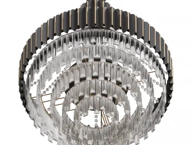 LOGAN CRYSTAL CHANDELIER Low-poly 3D model