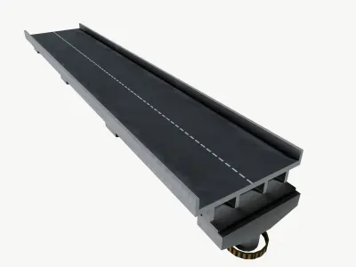 Flyover Low-poly 3D model