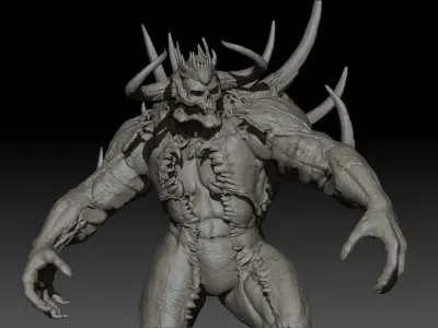  DemonBoss6 High Poly for 3d Print 3D print model