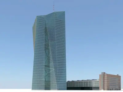 European Central Bank Building 3D model
