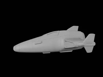 Sci-Fi Spaceship Vehicle 3D print model