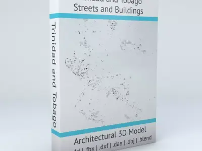Trinidad and Tobago Streets and Buildings 3D model