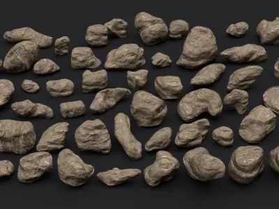 Ac Rocks -Unity Low-poly 3D model