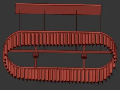 Wave Pendant 3D model