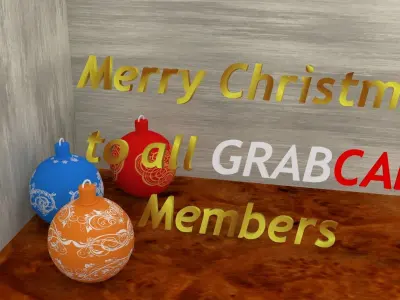 Merry Christmas Free 3D model