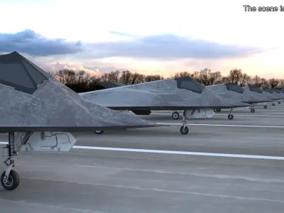  Combat Stealth Fighter Jet Simplified 